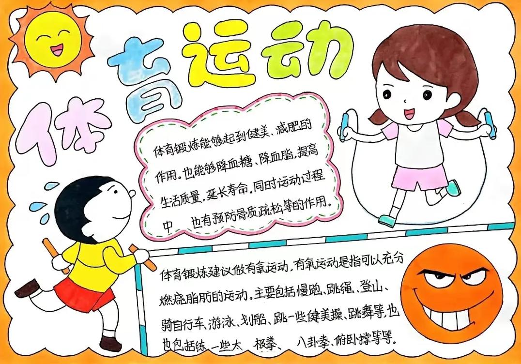 体育手抄报，展现运动魅力，传递健康理念